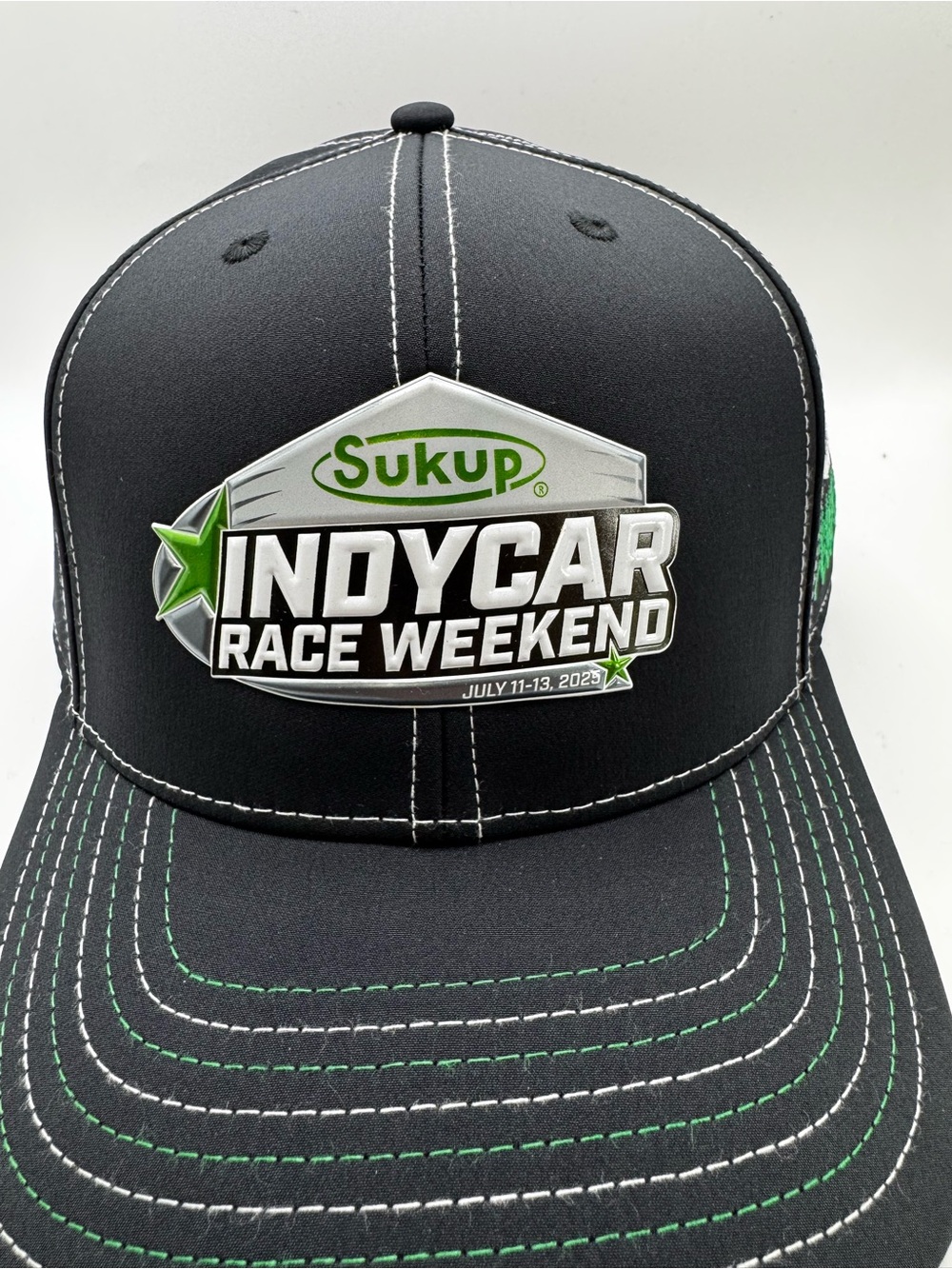 Green Baseball Cap with Black Undervisor